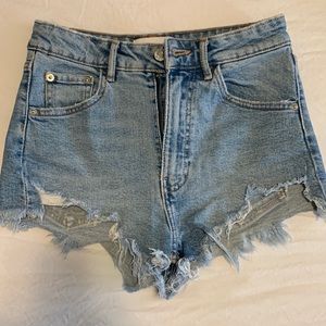 Zara Hi Rise Denim Short - Size 0